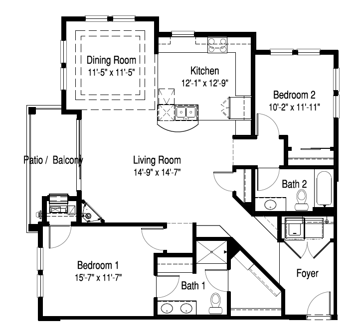 Artisan_2x2M-2D FloorPlan